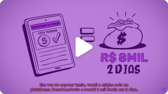 Thumb de vídeo "Desistiu do seu consórcio?" - BomConsórcio